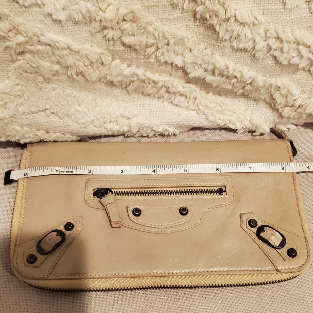 Balenciaga Long Tan Leather Wallet - Picture 11 of 15